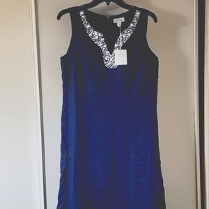 Blue Linen Dress